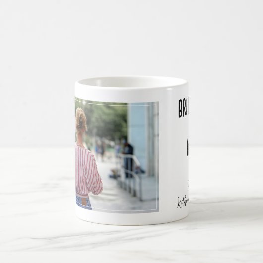 オリジナル花嫁の友人写真 結婚式ギフト コーヒーマグカップ (中央)