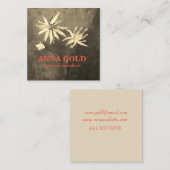 オリジナル芸術的コンサルタンスクエアビジネスカード スクエア名刺 (正面/裏面)