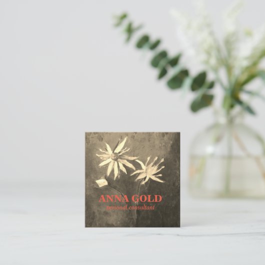 オリジナル芸術的コンサルタンスクエアビジネスカード スクエア名刺 (スタンド正面)