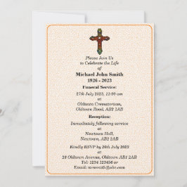 オリジナル葬儀 レインボー十字架式典 招待状