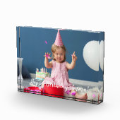 オリジナル記念品 カスタム写真を作成 フォトブロック (右)