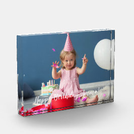 オリジナル記念品 カスタム写真を作成 フォトブロック