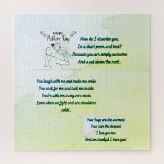 オリジナル詩を書く母の日 ジグソーパズル