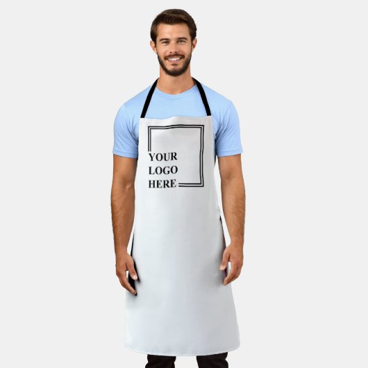 オリジナル誕生日カスタムアイデアを作成する エプロン (着用した状態)