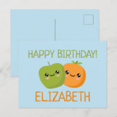 オリジナル誕生日カード ポストカード (正面/裏面)