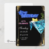 オリジナル誕生日カード 招待状 (正面/裏面)