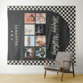 オリジナル誕生日パーティーフォトコラージュバナー タペストリー (インサイチュ(横))