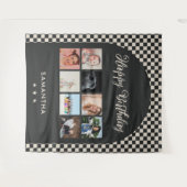 オリジナル誕生日パーティーフォトコラージュバナー タペストリー (正面(横))