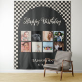 オリジナル誕生日パーティーフォトコラージュバナー タペストリー (インサイチュ)