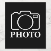 オリジナル誕生日プレゼントのアイデア 写真をアップロード ワインラベル (シングルラベル)