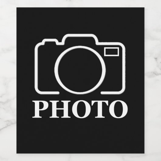 オリジナル誕生日プレゼントのアイデア 写真をアップロード ワインラベル (シングルラベル)