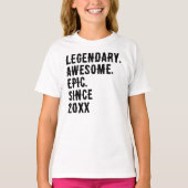 オリジナル誕生日10歳 12歳 14歳 誕生日プレゼント Tシャツ (正面)