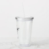 オリジナル誕生花と名前のプレゼント , 誕生日 アクリルタンブラー (左)