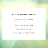 オリジナル販促ビジネス窓用シールテンプレート ウィンドウサイン (シート3)