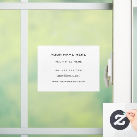 オリジナル販促ビジネス窓用シールテンプレート ウィンドウサイン (ホーム)