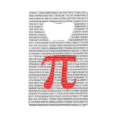 オリジナル赤数値π日数学記号 クレジットカード栓抜き (裏面)