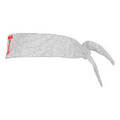 オリジナル赤数値π日数学記号 タイヘッドバンド (回転90)