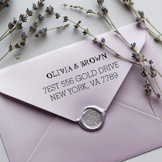 オリジナル返送先住所 ゴムスタンプ | 名入れ セルフインキングスタンプ