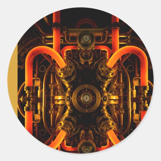 オリジナル透明ステッカー - あなただけのテキストや ラウンドシール (正面)