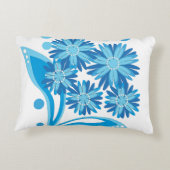 オリジナル青い花 アクセントクッション (裏面)