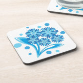 オリジナル青い花 コースター (左側)