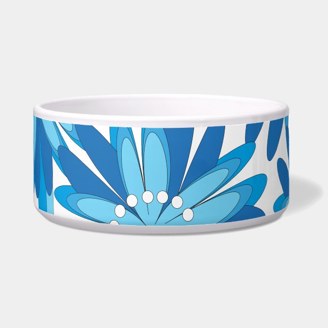 オリジナル青い花 ボウル (正面)