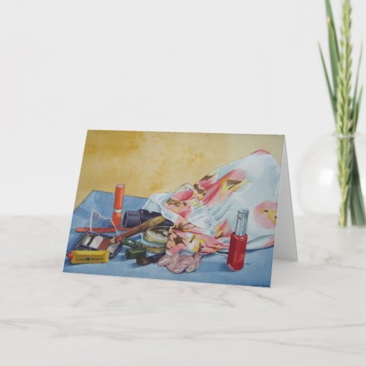 オリジナル静止写真のヴィンテージ構成バッグ カード (正面)