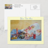 オリジナル静止写真のヴィンテージ構成バッグ ポストカード (正面/裏面)