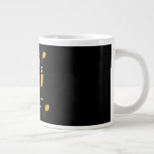 オリジナル面白い婚約おめでとう ジャンボコーヒーマグカップ (右)