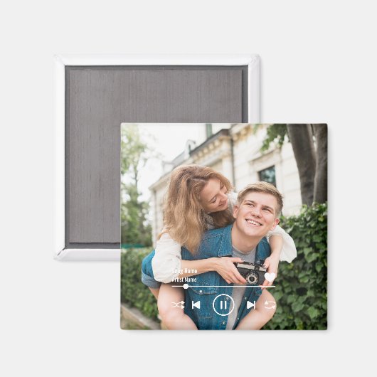 オリジナル音楽 カスタム写真 冷蔵庫 ヒム ハー マグネット (正面/裏面)