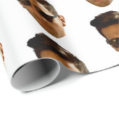 オリジナル顔カットアウト独身最後のパーティー誕生日 ラッピングペーパー (ロールコーナー)