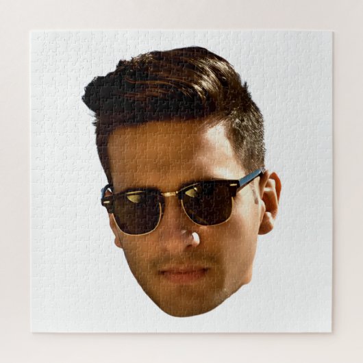 オリジナル顔カットアウト独身最後の夜会 誕生日 ジグソーパズル (縦)