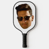 オリジナル顔カットアウト独身最後の夜会 誕生日 ピックルボールラケット (正面)