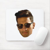 オリジナル顔カットアウト独身最後の夜会 誕生日 マウスパッド (マウス)