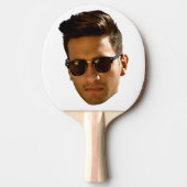オリジナル顔カットアウト独身最後の夜会 誕生日 卓球ラケット (正面)