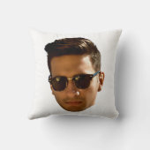 オリジナル顔カットアウト独身最後の夜 生日 クッション (裏面)