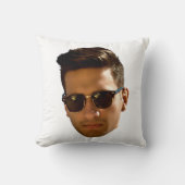 オリジナル顔カットアウト独身最後の夜 生日 クッション (正面)