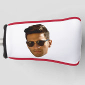 オリジナル顔カットアウト独身最後の夜 生日 ゴルフヘッドカバー (正面)