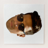 オリジナル顔カットアウト独身最後の夜 生日 ジグソーパズル (横)