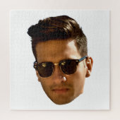 オリジナル顔カットアウト独身最後の夜 生日 ジグソーパズル (縦)