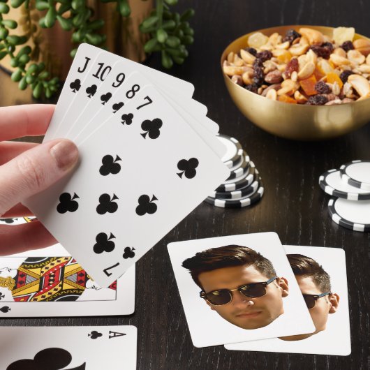 オリジナル顔カットアウト独身最後の夜 生日 トランプ (インサイチュ)