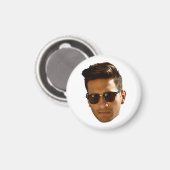 オリジナル顔カットアウト独身最後の夜 生日 マグネット (正面/裏面)