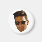 オリジナル顔カットアウト独身最後の夜 生日 マグネット (正面)