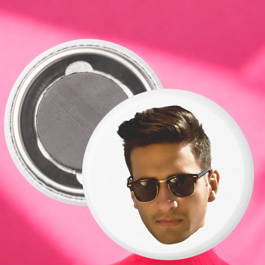 オリジナル顔カットアウト独身最後の夜 生日 マグネット