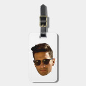 オリジナル顔カットアウト独身最後の夜 生日 ラゲッジタグ (正面縦)