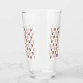 オリジナル顔グラス, オリジナル写真グラス, 家族へのプレゼント タンブラーグラス (左)