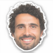 オリジナル顔ステッカー, あなたの写真からステッカー シール (正面)