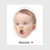 オリジナル顔ステッカー, カスタム顔写真 シール (シート)