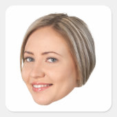 オリジナル顔ステッカー, パーソナライズステッカー, 顔 スクエアシール (正面)