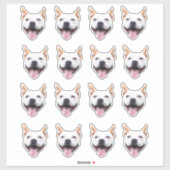オリジナル顔ステッカー, 犬の顔をカスタマイズ シール (シート)